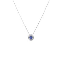 Collier Bliss Femme BL CHARLESTON in Or blanc Zaffiro 0.35 Ct 20096541 - 20096541